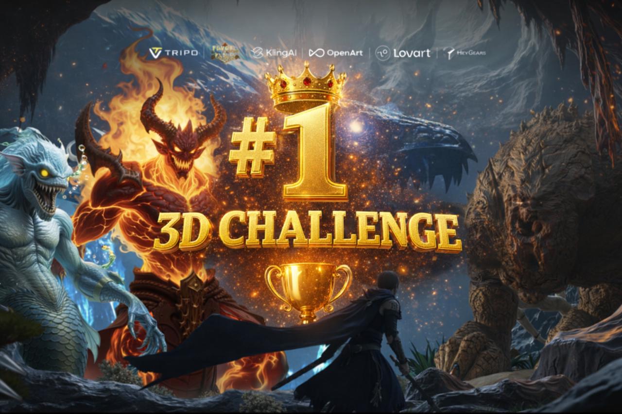 Akshay CP winning the Tripo 3D AI Global Boss Fight in Multiverse Event 2025